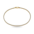Aer tennis bracelet in 14K yellow gold with lab-grown diamonds — full view