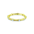 3-Stone Multi-Shape Halo Ring