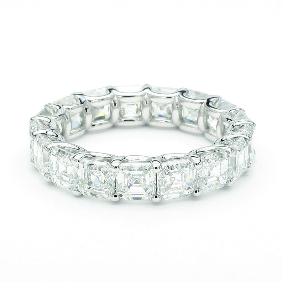 Asscher Diamond Eternity Band