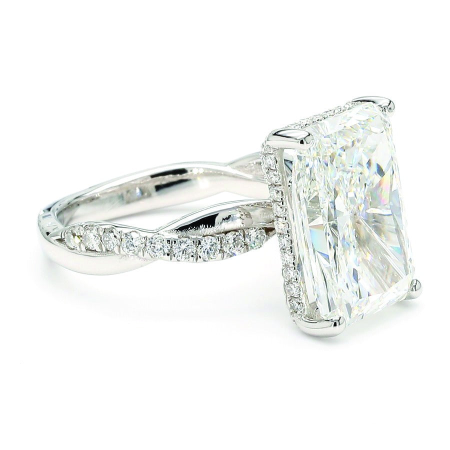 Heart Shape Pave Ring