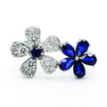 Lab Ruby Floral Ring