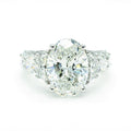 Oval Eternity Band with 6 Round Side Stones
