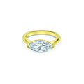 Oval Half-Bezel Ring
