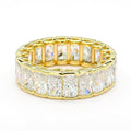 Radiant Diamond Bezel Eternity Band