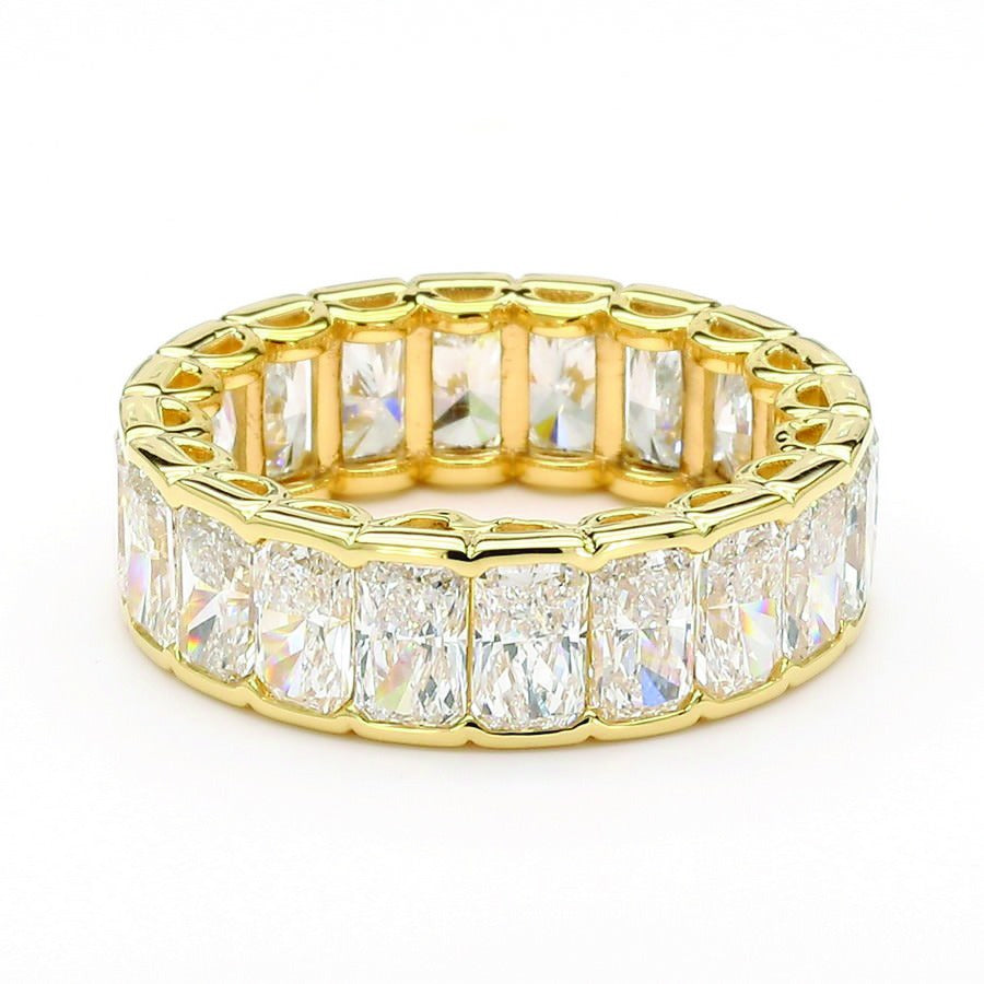 Radiant Diamond Bezel Eternity Band